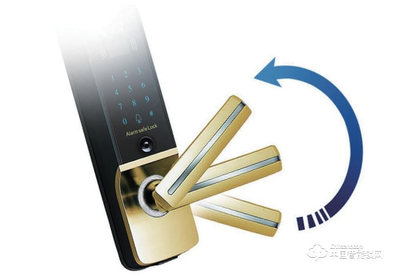 奧聯智能鎖 小滑蓋指紋密碼鎖 防盜門智能鎖