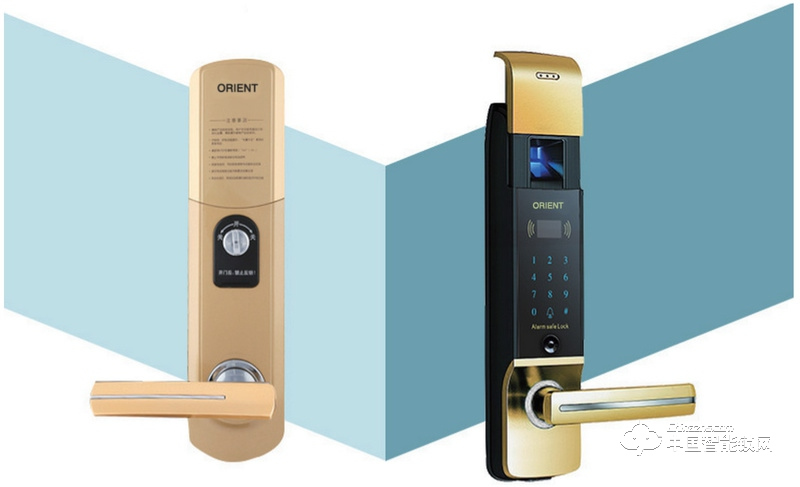 奧聯智能鎖 小滑蓋指紋密碼鎖 防盜門智能鎖