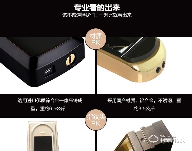 梵格爾智能門鎖 指紋鎖密碼鎖 電子刷卡鎖