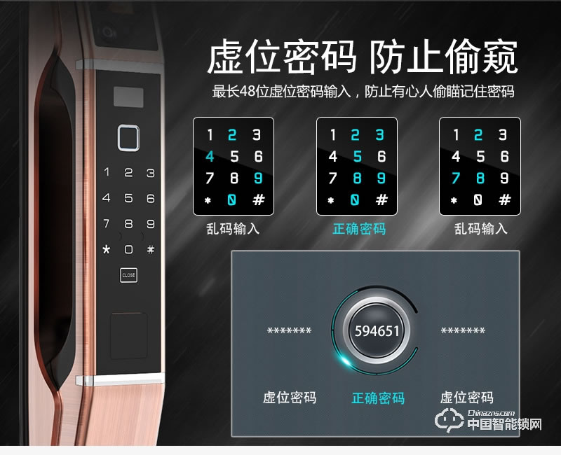 梵格爾人臉識別智能鎖 家用智能防盜鎖 智能指紋密碼鎖
