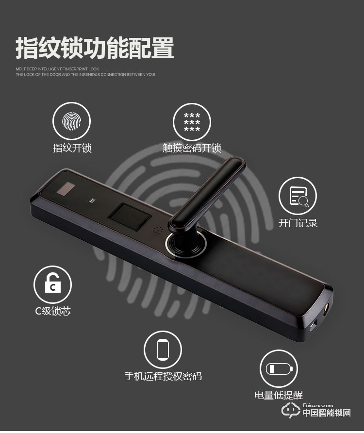 梵格爾智能門鎖 家用防盜門指紋鎖電子密碼刷卡鎖