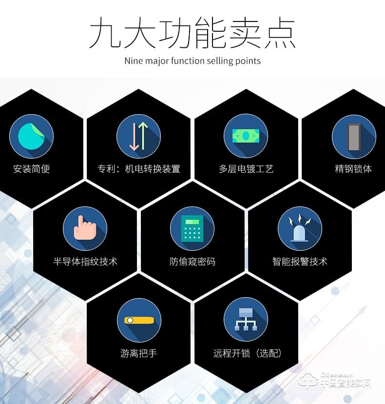 愛而福德指紋鎖 E10家用進戶防盜門指紋密碼感應卡鎖