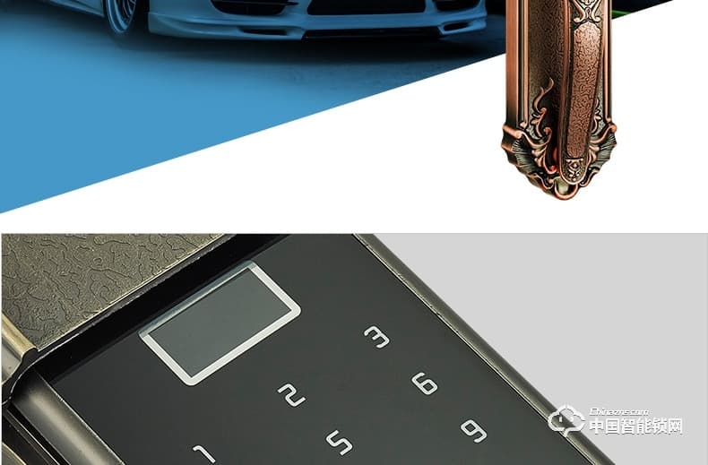 愛而福德指紋鎖 9050家用電子門鎖遠程APP攝像監控智能鎖