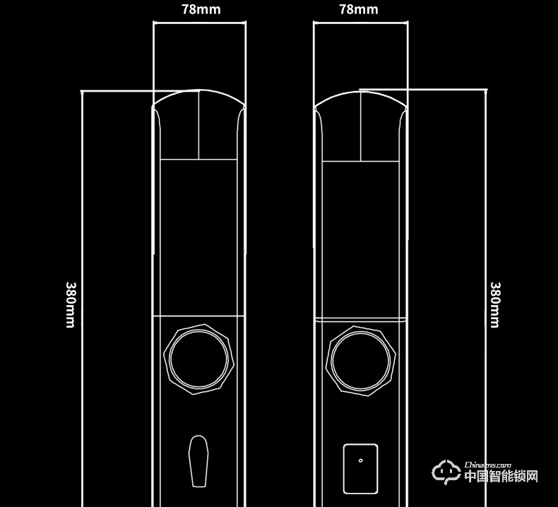 愛(ài)而福德指紋鎖 8038家用防盜門(mén)鎖智能電子鎖