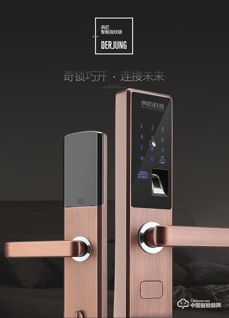 典匠智能鎖 D6015家用防盜門密碼鎖大門鎖