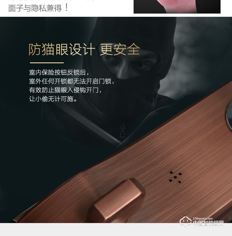 典匠智能鎖 D6017智能家用防盜門半導體指紋鎖密碼鎖