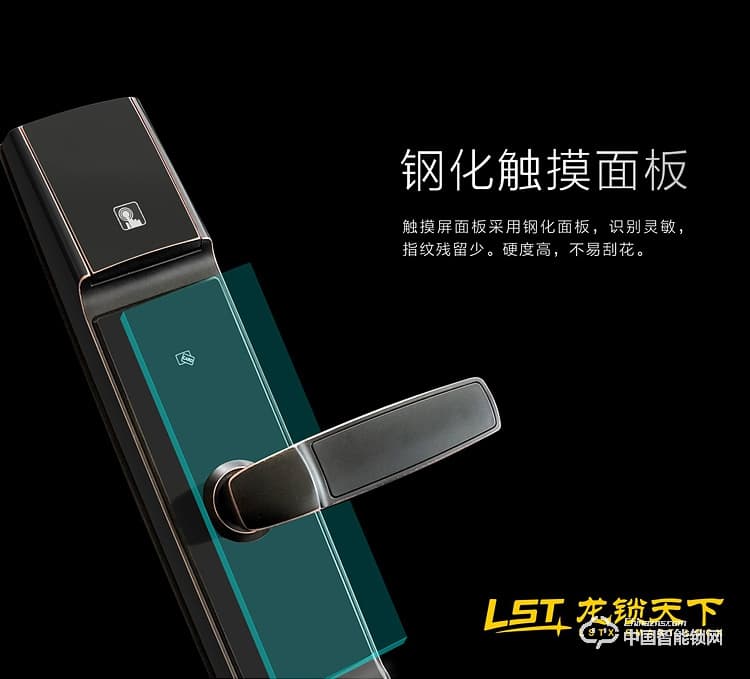 龍鎖天下智能鎖 指紋密碼鎖 防盜智能門鎖Q5