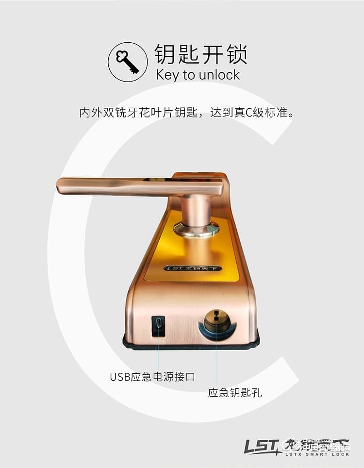 龍鎖天下智能鎖 人臉識別智能鎖 防盜門智能鎖Q7