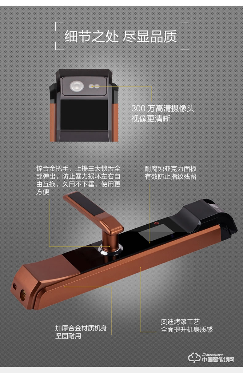 視佳人臉識別鎖 人臉識別鎖家用防盜門智能鎖密碼鎖