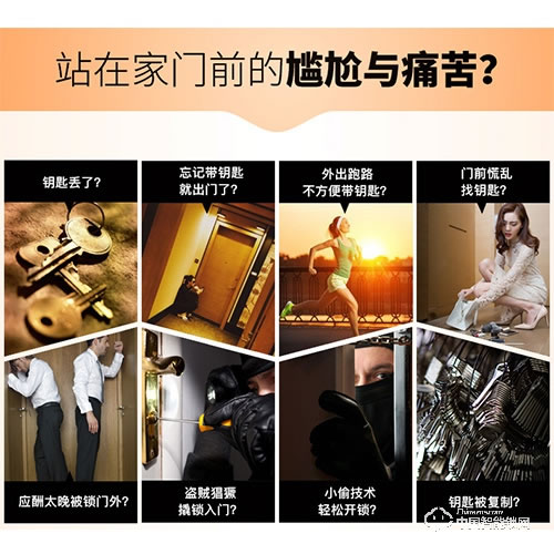 銳凌芯智能鎖 銳-88人臉解鎖指紋鎖密碼鎖