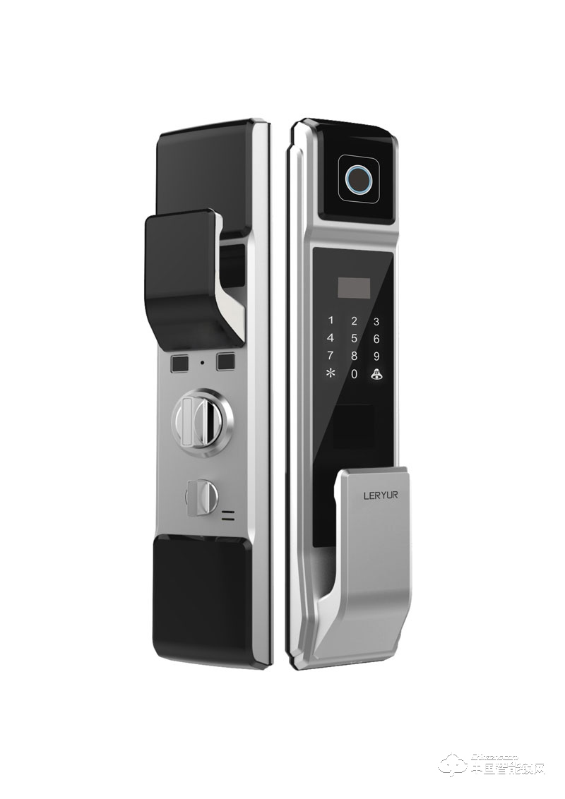 樂柚智能鎖 推拉式指紋密碼鎖 家用防盜門智能鎖