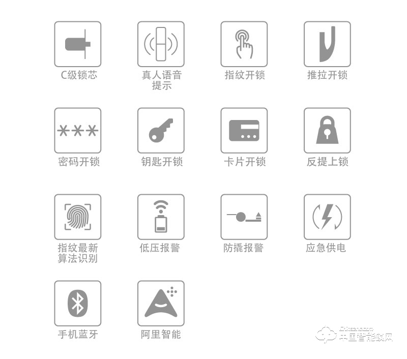 鎧蒂芭克智能鎖 家用指紋密碼鎖 防盜門智能鎖