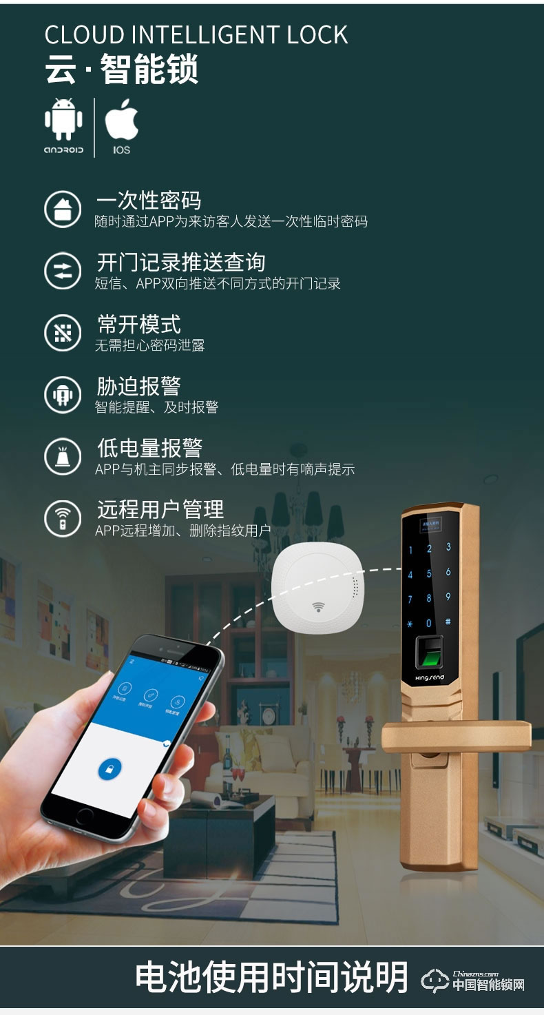 勁圣盾指紋鎖 家用防盜門通用型密碼鎖智能電子鎖磁卡感
