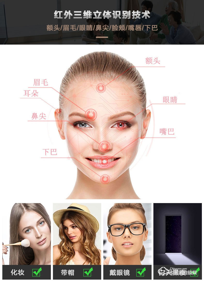 帝豐智能鎖 人臉識別智能鎖 家用電子密碼鎖