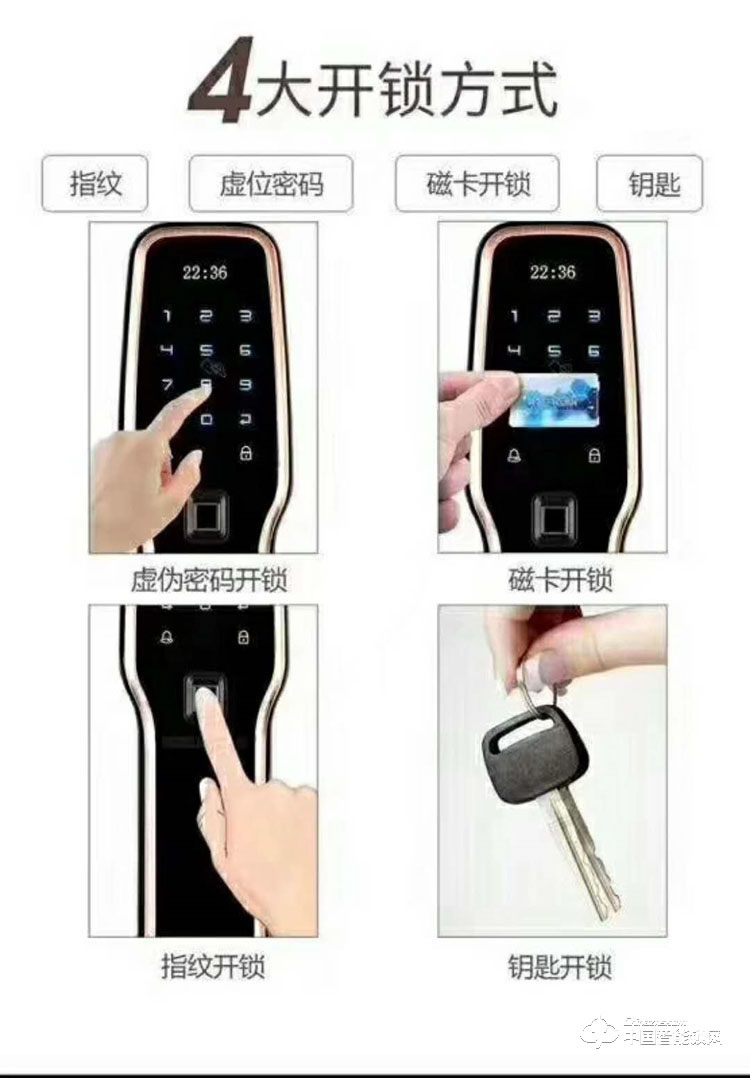 璐興智能鎖 L3007全自動(dòng)指紋密碼鎖