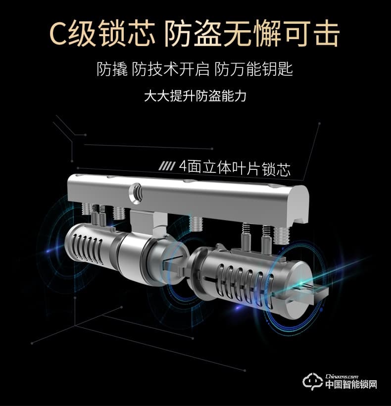 曼亞智能鎖 家用防盜門智能電子密碼識別全自動感應(yīng)鎖