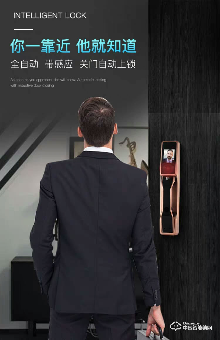 智得利智能鎖 人臉識別智能鎖 家用電子密碼鎖A-098