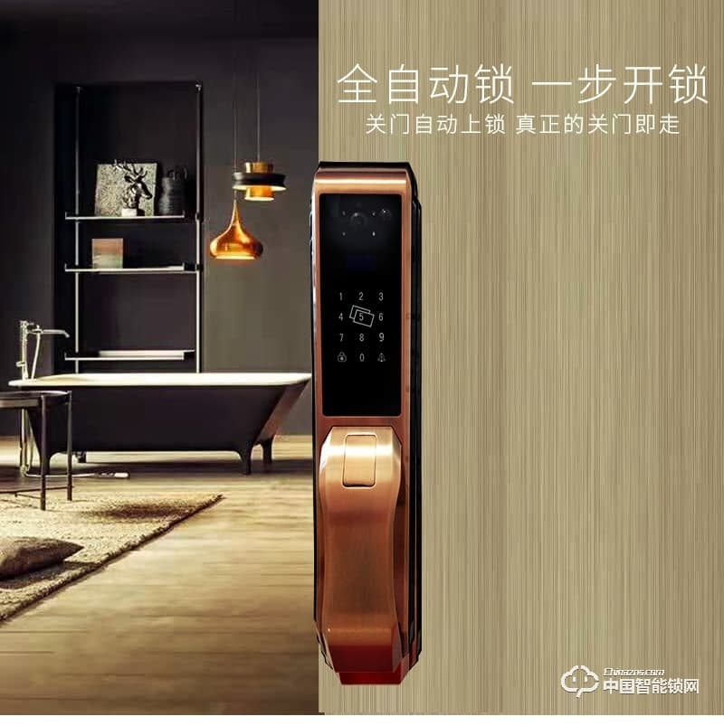 安爾發(fā)智能鎖 家用推拉式指紋密碼鎖A800