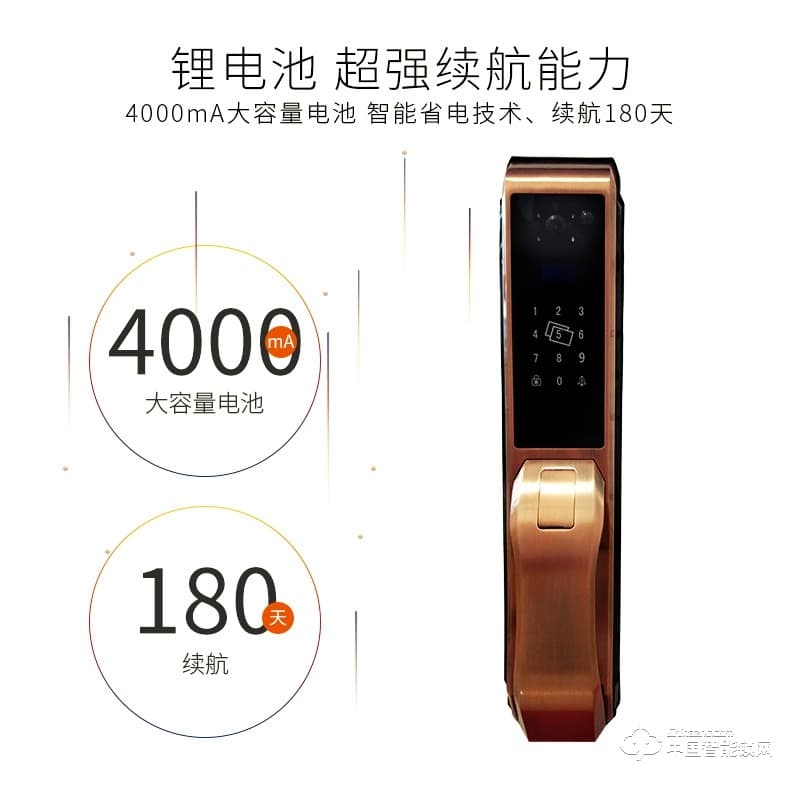 安爾發(fā)智能鎖 家用推拉式指紋密碼鎖A800