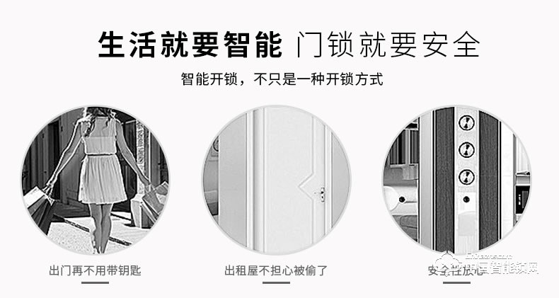 飛黃智能鎖 指紋密碼刷卡感應鎖