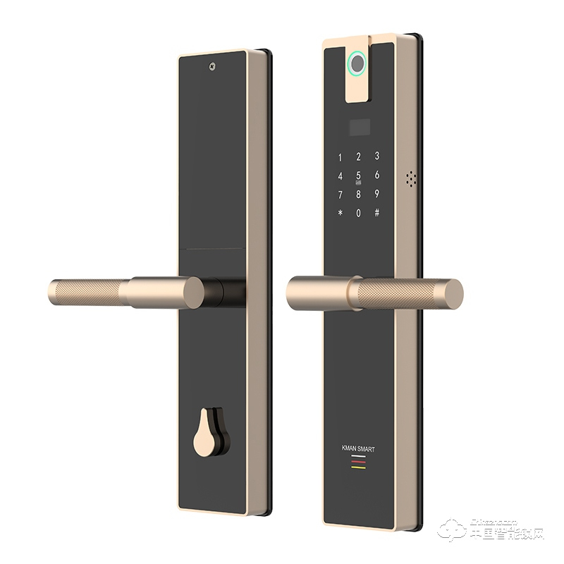 凱曼智能鎖 直板指紋鎖 家用防盜門電子密碼鎖E60A