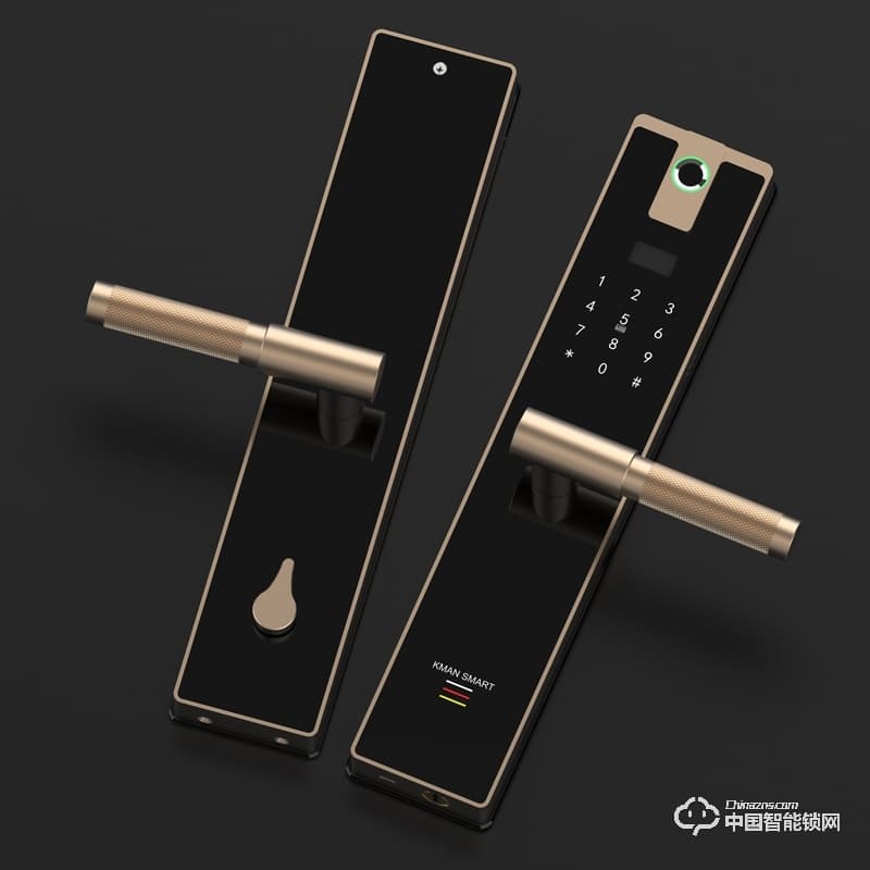 凱曼智能鎖 直板指紋鎖 家用防盜門電子密碼鎖E60A