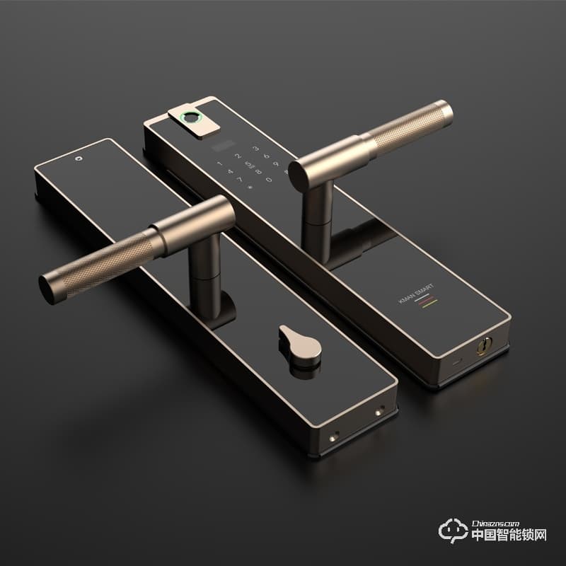 凱曼智能鎖 直板指紋鎖 家用防盜門電子密碼鎖E60A