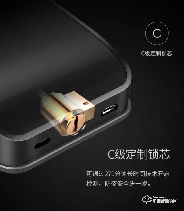 縱橫智能鎖 直板指紋密碼鎖 防盜門電子刷卡鎖