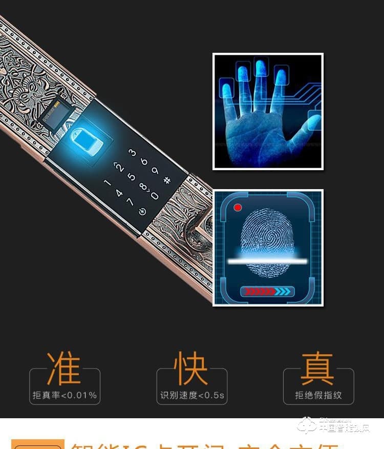 普利多智能鎖 歐式指紋密碼鎖 防盜門智能鎖