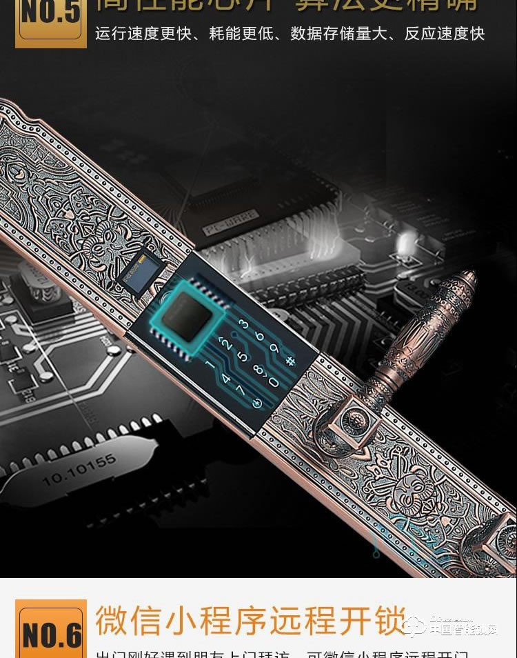 普利多智能鎖 歐式指紋密碼鎖 防盜門智能鎖