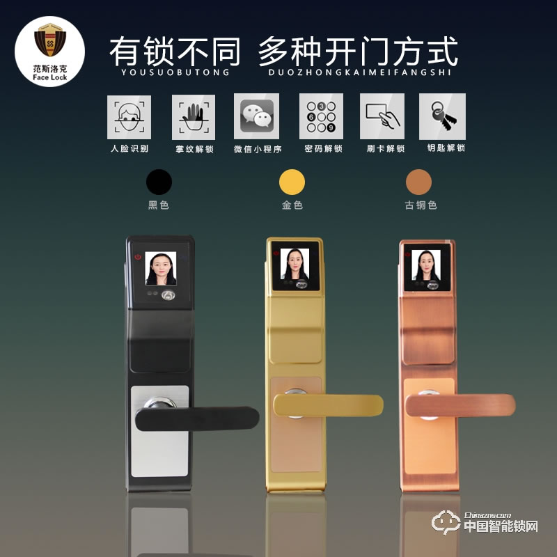 范斯洛克智能鎖 第三代智能鎖人臉識別鎖