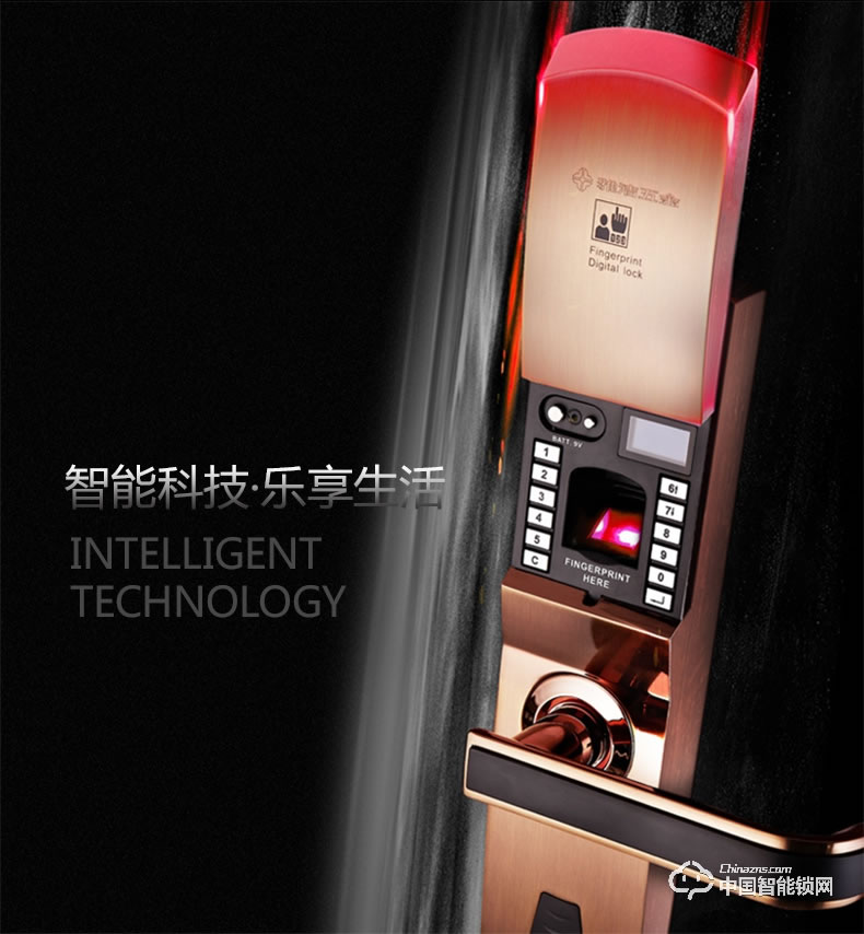 雅潔智能門鎖 AJ1021-01防盜大門密碼鎖戶外家用