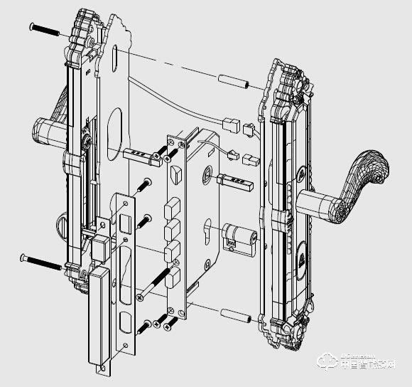 摩力指紋鎖 19C22-C歐式風格智能指紋鎖