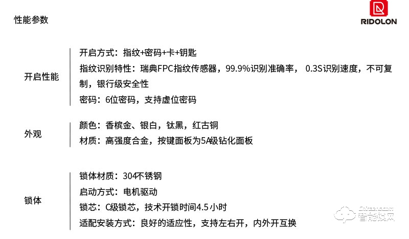 瑞東隆智能鎖 全自動鎖體AI指紋鎖密碼鎖V3