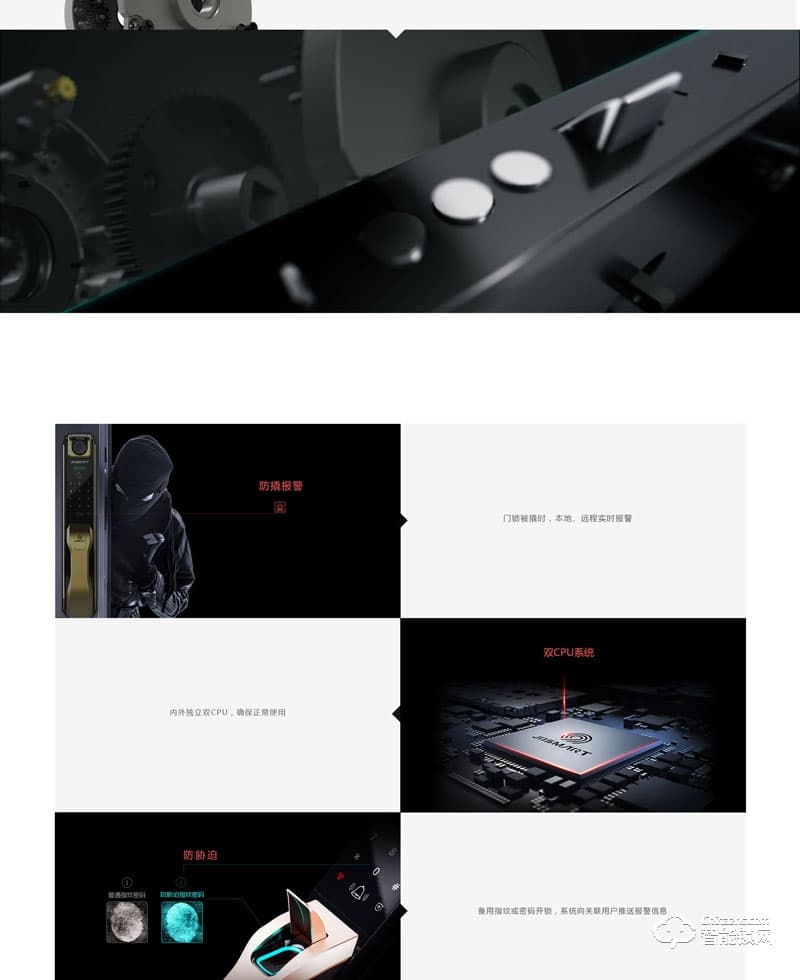 金典智能鎖 人臉識別智能鎖 防盜門密碼鎖JD-TS