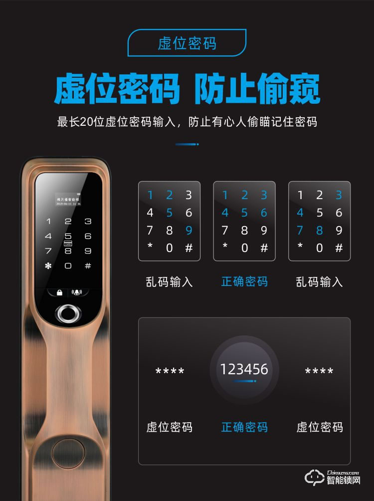 鴻興福智能鎖 A9002全自動智能指紋鎖