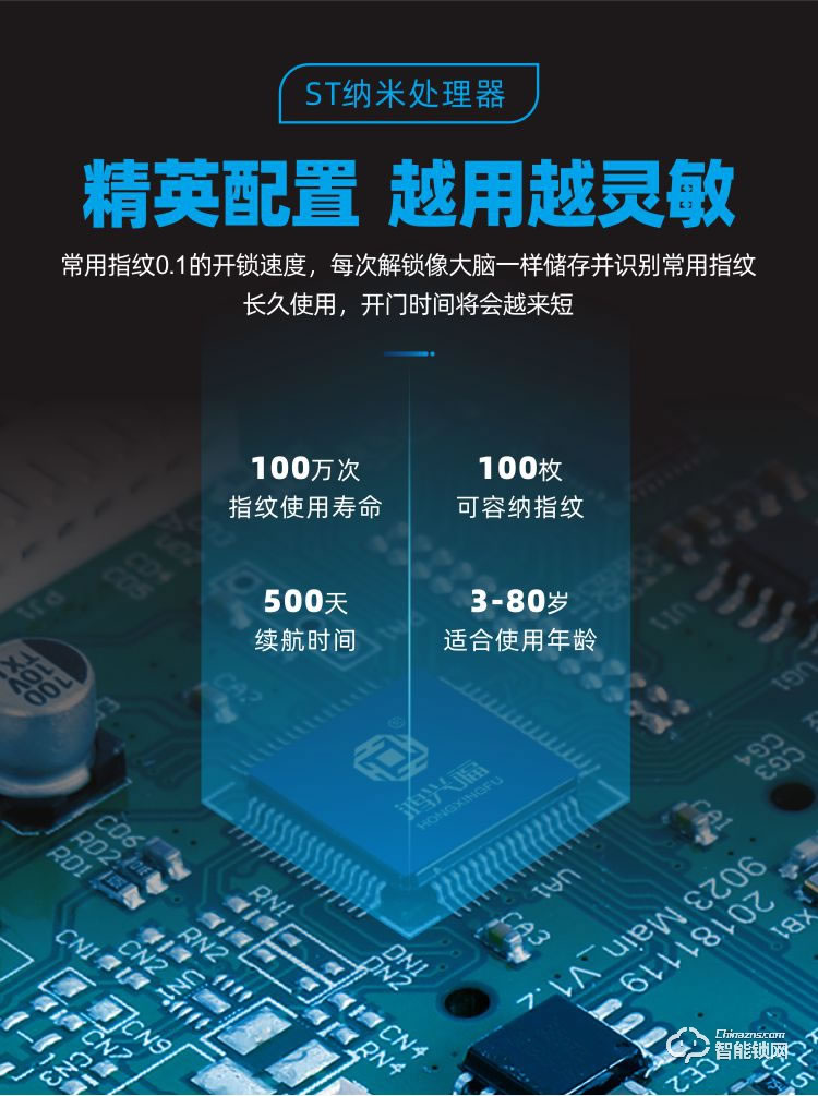 鴻興福智能鎖 A9002全自動智能指紋鎖