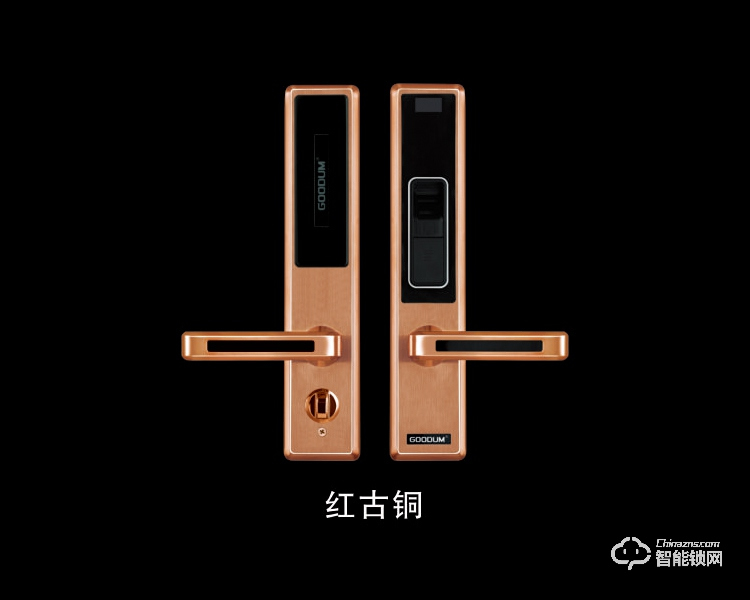 高盾智能鎖 F6800指紋密碼電子鎖 防盜門天地桿鎖體