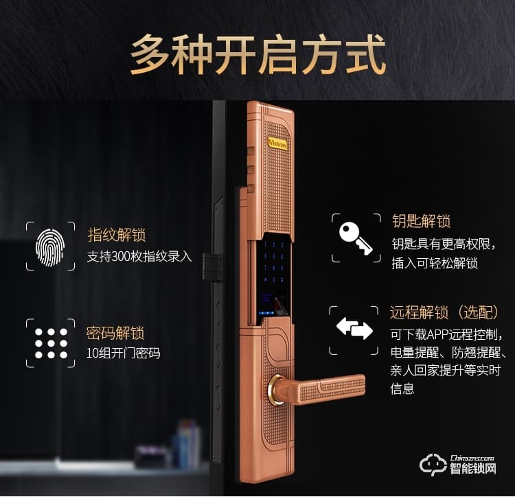 威士迪智能鎖 電子密碼大防盜門半導體鎖