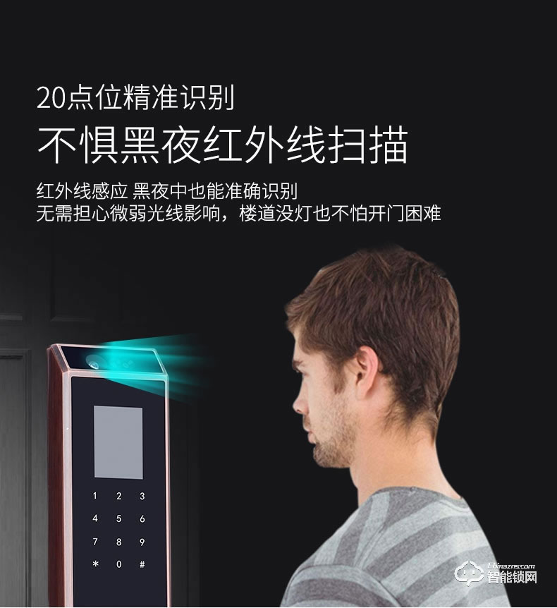 威士迪智能鎖 人臉識別鎖電子智能鎖