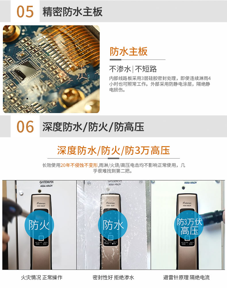 蓋德曼指紋鎖 B360家用防盜智能密碼鎖