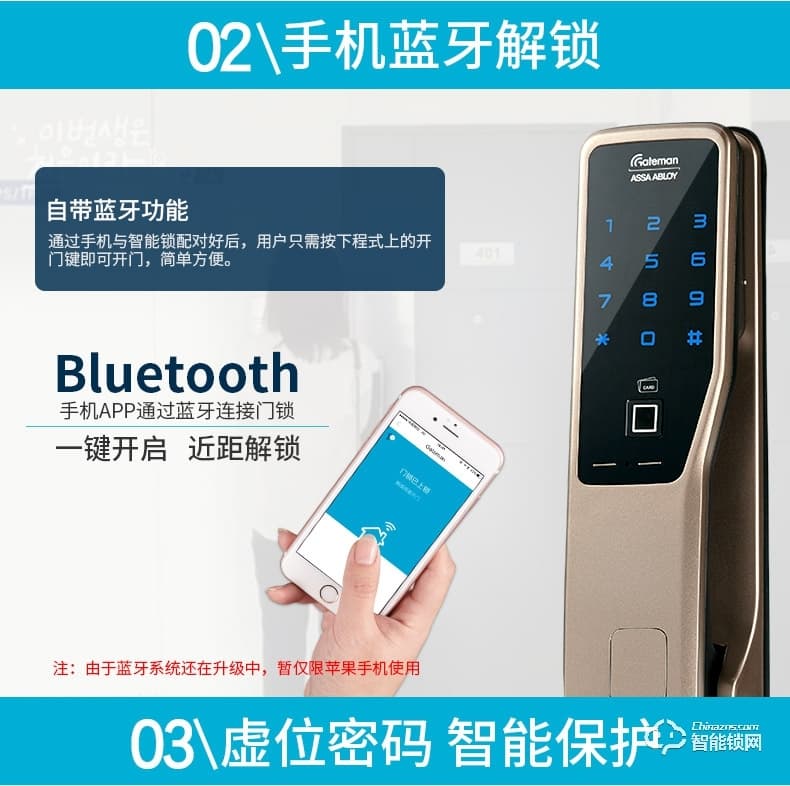 蓋德曼指紋鎖 PASS700進口指紋鎖密碼鎖