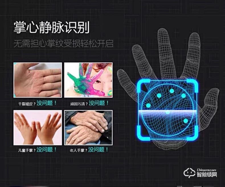 吉斯盾智能鎖 LZ-R100面部識(shí)別掌紋識(shí)別紅外智能鎖