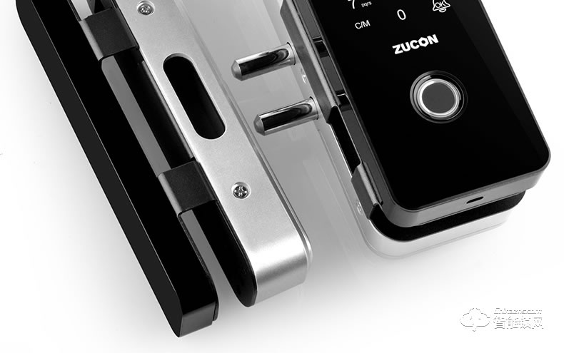 祖程智能鎖 辦公室玻璃門免開孔智能鎖