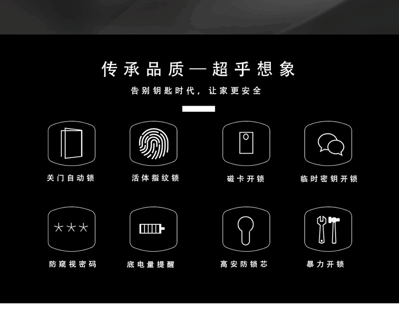 維迪智能鎖 指紋鎖防盜密碼鎖