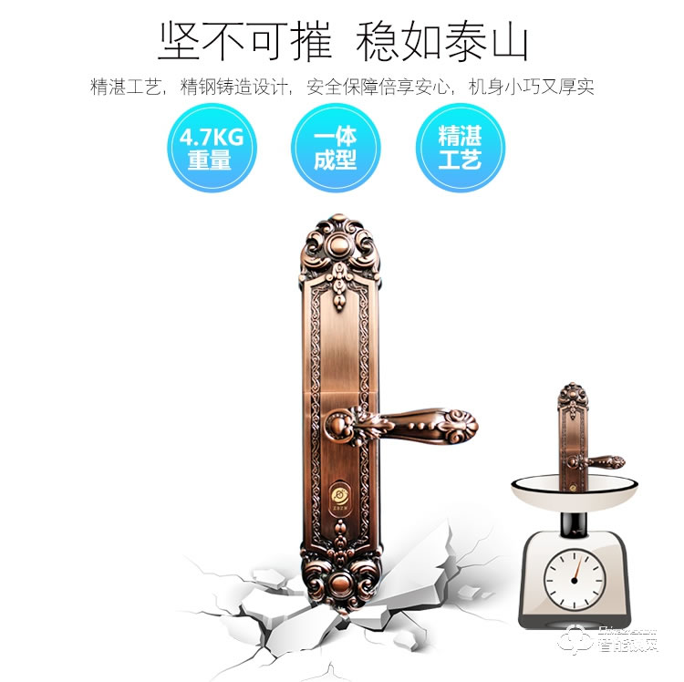 中霸智能鎖 Z87智能指紋鎖密碼鎖刷卡鎖