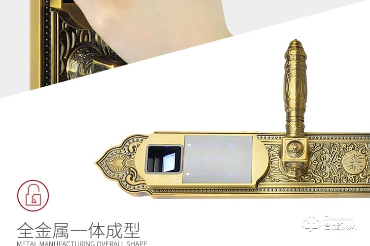 中霸智能鎖 B77別墅門指紋密碼鎖