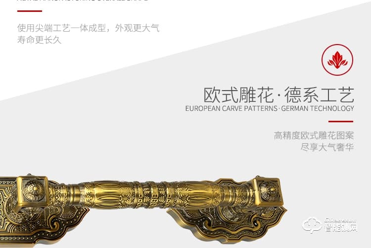 中霸智能鎖 B77別墅門指紋密碼鎖