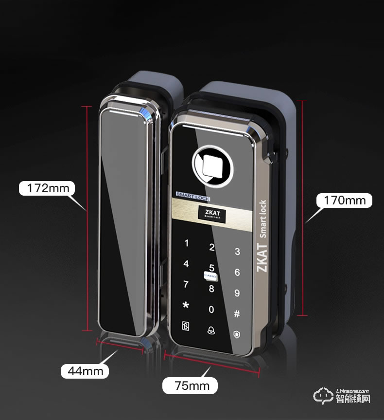 中控智能鎖 智能電子鎖免布線門禁鎖