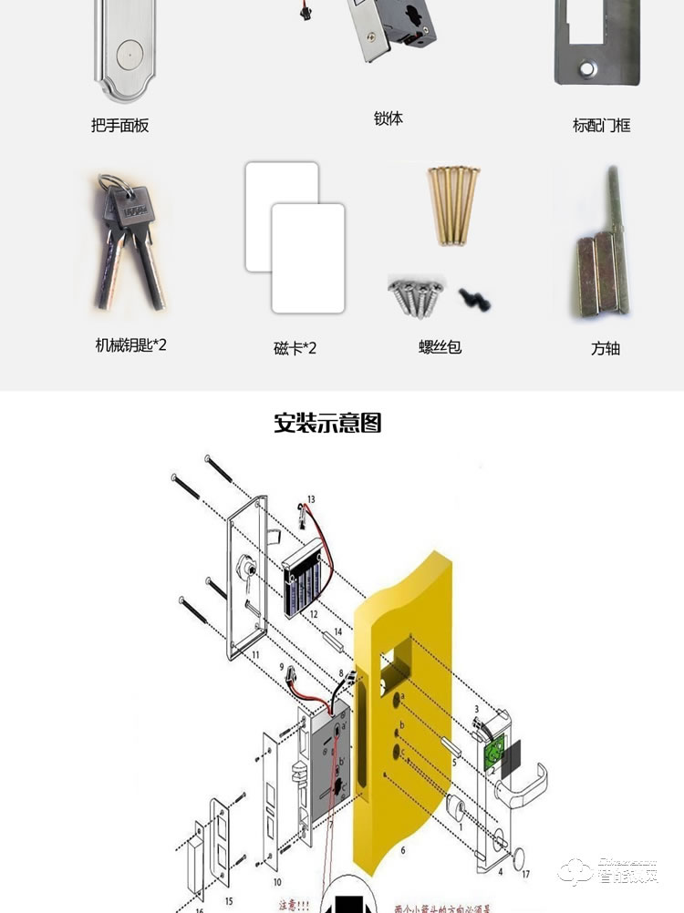 居頂指紋鎖 經(jīng)典酒店鎖智能刷卡鎖